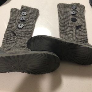 Ugg boots, Grey knit